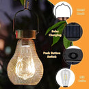 Solar Lanterns Outdoor Hanging Lights for Porch Waterproof,2 Pack Solar Lights Led Powered Lanterns Decorative for Outside Yard Garden Patio Pathway Decor by GreenHaven Gardens