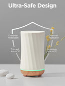 InnoGear 150ml Ceramic Oil Diffuser, Handcrafted Stone Essential Oil Diffuser Aromatherapy Diffusers Ultrasonic Cool Mist Humidifier Vaporizor with 2 Mist Modes Waterless Auto Off for Room Office Home by TinyTreasures Baby Boutique