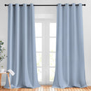NICETOWN Blackout 102 inch Curtains for Living Room, Grommet Thermal Curtains Room Darkening Window Treatments Sound Reducing for Bedroom, Vintage Blue, 2 Panels, W52 x L102 by TinyTreasures Baby Boutique