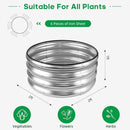 JERIA Raised Garden Bed,Galvanized Raised 2×2×1ft Planter Boxes Outdoor with Easy Assembly, Round Garden Bed for Vegetables, Fruits, Flowers by GreenHaven Gardens