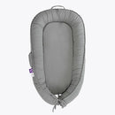 Infant Lounger, Baby Nest Cover for Baby Girls & Boys, Newborn Essentials for Baby 0-12 Months, 100% Cotton Breathable, Co Sleeper Portable Travel Bed (SlateGray, Cotton) by TinyTreasures Baby Boutique