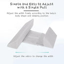Baby Side Sleeper Weddge Breathable Pillow, Removable and Washable Breathable Bedding Set Original Down Alternative Pillow for Sleeping by TinyTreasures Baby Boutique