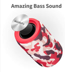 MusiBaby Bluetooth Speaker Wireless Portable, IPX5 Waterproof Bluetooth Speakers with Dual Pairing, 24H Playtime, Rich Stereo Bass for Home, Travel, Party, Outdoor | Electronic Gifts (Camo Red) by TinyTreasures Baby Boutique