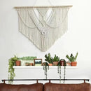 guzhiou large macrame wall hanging - Boho Tapestry Macrame Wall Decor Art- Chic Bohemian Handmade Woven Tapestry Home Decoration for Bedroom Living Room Apartment Wedding Party - 43"x32" (Beige-A) by CozyNest Decor