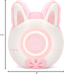 QANYI Bunny Plush Alarm Clock Night Light, Cute Stuffed Animals with LED Display Clock Adjustable Light, Toys for 5-12 Year Old Girls, Kawaii Birthday Gifts for Kids Teens Girls Women by TinyTreasures Baby Boutique