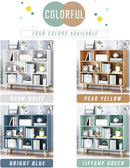 IOTXY Wooden Open Shelf Bookcase - 3-Tier Floor Standing Display Cabinet Rack with Legs, 8 Cubes Bookshelf, Warm White by CozyNest Decor