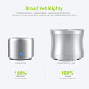 Travel Case Packed, Wireless Mini Bluetooth Speaker with Custom Bass Radiator. EWA A106, Small But Loud, The Next Generation of Portable Speakers for Home, Outdoors, Shower (Silver)1.89* 1.57 inches by TinyTreasures Baby Boutique