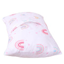 UOMNY Crib Bedding Set for Girls 3 Piece with Comforter Sheet Toddler Pillowcase Baby Bedding Sets Pink Rainbow by TinyTreasures Baby Boutique