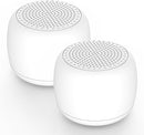 Babelio White Noise Sound Machine for Adults Kids Baby, Mini, 15 Non-looping Sounds, Timer, Memory Function, Easy to Pocket and Travel White 2 Pack by TinyTreasures Baby Boutique