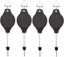 4 Pack Plant Hook Pulley, Retractable Plant Hanger Easy Reach Hanging Flower Basket for Garden Baskets Pots and Birds Feeder Hang High up and Pull Down to Water Or Feed by GreenHaven Gardens