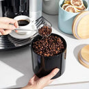 Sweejar Kitchen Canisters Ceramic Food Storage Jar, Stackable Containers with Airtight Seal Wooden Lid for Serving Coffee Bean, Flour, Tea, Cookies and More - 58 Fl Oz(Black) by CozyNest Decor