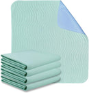 Absorbent Bed Pads for Incontinence - Washable, Reusable, 4-Layer Waterproof Mattress Protectors (36x38 Inch - 4 Pack) by TinyTreasures Baby Boutique