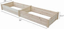 BTExpert 8ft x 2ft Horticulture Raised Garden Beds Elevated Planting Divisible Large Wooden Planter Box Kit Stand for Vegetable Herbs Flower Backyard Patio Balcony Bed Liner Outdoor Clear Natural Wood by GreenHaven Gardens