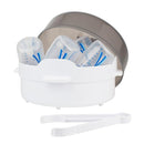 Dr. Brown's Microwave Steam Sterilizer for Baby Bottles, Nipples, Bottle Parts, Pacifiers, Teethers and Breast Pump Parts by TinyTreasures Baby Boutique