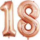 GOER Number 18 Balloons for 18th Birthday Sweet 18 Party Decorations,42 Inch Jumbo Foil Helium 81 Balloons for 81st Birthday Party Decoration (Champagne Gold) by TinyTreasures Baby Boutique