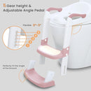 JASSONE® Potty Training Seat, Toddler Step Stool, 2 in 1 Potty Training Toilet for Kids, Baby Seat with Splash Guard and Anti-Slip Pad for Boys Girls Potty Training, BabyPink by TinyTreasures Baby Boutique