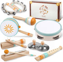 Toddlers Musical Instruments-Baby Montessori Wooden Musical Toys for Toddlers 1-3 Year Old,Kids Percussion Instruments Toy for Preschool Kids,Christmas Birthday Gift for Baby Boys Girls by TinyTreasures Baby Boutique