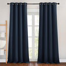 NICETOWN Blackout Curtain Panels 90 - Window Treatment Energy Saving Thermal Insulated Solid Grommet Blackout Drapes for Living Room (Navy, 1 Pair, 46 by 90-Inch) by TinyTreasures Baby Boutique