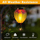 DREAMSOUL Large Hot Air Balloon Solar Lantern with Candle Holder, Hanging Solar Hot Air Balloon Lantern with Flame for Garden Yard Tree Decor by GreenHaven Gardens