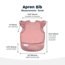 Tiny Twinkle Mess Proof Baby Bib - Waterproof & Lightweight Baby-Led Weaning Apron | 100% Recycled Polyester, Easy Clean & Machine Washable (Taupe, Small 6-24 Months) by TinyTreasures Baby Boutique