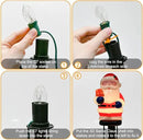 Goothy 2 Sets Santa Christmas Pathway Stakes Lights, 7Ft C7 Outdoor String With 8 Santa Claus Driveway Marker, Connectable Decorations for Yard Garden Walkway by GreenHaven Gardens