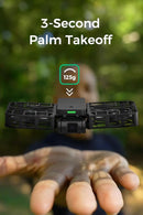X1 Drone with Camera, Self-Flying Camera Drone with Follow Me Mode, Foldable Mini Drone with HDR Video Capture, Palm Takeoff, Intelligent Flight Paths, Hands-Free Control Black (Standard) by TinyTreasures Baby Boutique