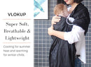 Ring Sling Baby Carrier, Soft Cotton Baby Sling Carrier Newborn to Toddler, Baby Wrap Carrier for Plus Size Parents, Perfect Shower Gift, Black by TinyTreasures Baby Boutique