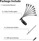 BOSSERN 2025 Solar Lights Outdoor Waterproof, 6 Pack Solar Garden Lights, Solar Firefly Lights Waterproof, Solar Twinkle Swaying Fairy Light for Yard Patio Pathway Garden Decoration (Cool White) by GreenHaven Gardens