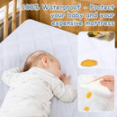 Yoofoss Waterproof Crib Mattress Protector 2 Pack, Quilted Crib Mattress Pad Cover Ultra Soft and Breathable, Machine Washable Toddler Mattress Protector for Standard Baby Crib Size 52''x28'' by TinyTreasures Baby Boutique