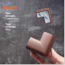 Roving Cove HeftyFit Corner Protector for Baby (16 Large Corners), Heavy-Duty Soft Rubber Foam Furniture Corner Bumper Guards, 3M Adhesive Pre-Taped, Coffee Brown by TinyTreasures Baby Boutique