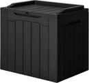 JUMMICO 31 Gallon Resin Deck Box Waterproof Indoor Outdoor Storage Boxes for Patio Furniture Cushions and Garden Tools (Black) by CozyNest Decor