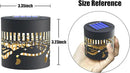 4 Pack Solar Fence Lights Metal Solar Powered Outdoor Wall Deck Step Lights Sun Moon Theme Waterproof Fence Light for Garden Post Patio Backyard Yard Decor, Gardening Gifts for Women Mom Grandma by CozyNest Decor