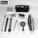 14-Piece Cocktail Shaker Set Bartender Kit with Black Stand, Bar Tool Set for Drink Mixing Bartending Kit Bar Sets Accessories: 750ml(25oz) Shaker, Jigger, Muddler, Cocktail Recipes (Black) by CozyNest Decor