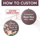 Personalized Memorial Wind Chime, Metal Wind Chime Deep Tone, Wind Chimes for Loss of Loved One, Commemorative Sympathy Bereavement Gifts, Decorative Wind Chimes Outdoor by CozyNest Decor