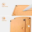 Cutting Boards for Kitchen Dishwasher Safe Eco-Friendly Composite Cutting Board Set of 2, Reversible Chopping Board with Handles & Juice Grooves, Small & Large Cutting Board for Countertop by CozyNest Decor
