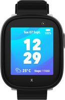 XPLORA X6 Play - Watch Phone for Children (4G) - Calls, Messages, Kids School Mode, SOS Function, GPS Location, Camera and Pedometer – (Subscription Required) (Black) by TinyTreasures Baby Boutique