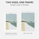 Homeforia 12x17 White Picture Frame, High End Oak 12x17 White Wooden Poster Frames with Mat 10x15 for Print, 12 x 17 Wood Frame Matted to 10 x 15 Photo, 17x12 Frame, Tempered Glass, Wall Kit, Set of 1 by CozyNest Decor