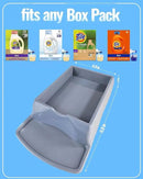 Skywin Laundry Detergent Holder For Eco Box Laundry Soap Dispenser with Easy-to-Store Package - Less Plastic Liquid Detergent Dispenser (Grey) by CozyNest Decor