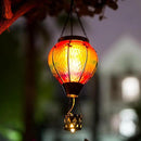 DREAMSOUL Hot Air Balloon Solar Lantern with Candle Holder, Glass Hanging Solar Lantern with Flickering Flame, Solar Lanterns Outdoor Waterproof for Lawn, Patio, Porch, Tree Decor by GreenHaven Gardens