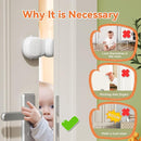 SAFELON 4 PCS Baby Safety Automatic Door Stopper, Automatic Door Finger Guards for Kids, Automatic Anti-Pinch Door Stopper, No Drilling& Tools, Easy to Install and Use by TinyTreasures Baby Boutique