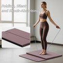 Foldable Yoga Mat Extra Thick 0.32 Inches Eco-Friendly POE Material, Non-Slip Design Fitness Mats, Multi-Purpose Workout Mats For Studio or Home Use (70 x 24 x 0.32 inches） by TinyTreasures Baby Boutique