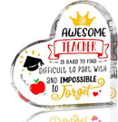 Teachers Day Graduation Season Opening Season Gifts Teacher Gifts Teacher Appreciation Gifts Best Teacher Gifts for Women Acrylic Heart for Her Coworker Friend Principal Educator Birthday Christmas by CozyNest Decor
