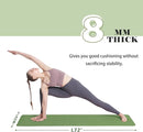 UMINEUX Yoga Mat Extra Thick 1/3'' & 2/5" Non Slip Yoga Mats for Women Eco Friendly TPE Fitness Exercise Mat with Carrying Sling & Storage Bag by TinyTreasures Baby Boutique