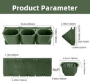 Self Watering Wall Mounted Vertical Planter, 36 Pots Wall Planter Indoor Vertical Living Green Plant Wall Easy Installation (Green) by CozyNest Decor