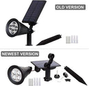T-SUNUS Solar Landscape Spotlights IP65 Waterproof Blue Lights Outside Auto On/Off Yard Lighting 2 Modes for Halloween Christmas Outdoor Tree Driveway Garden Flag Pond Pool Statue Backyard 4-Pack by GreenHaven Gardens