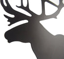 Winterworm Fashion Creative Cartoon Cute Iron Elk Moose Pattern Nonskid Metal Office Desk Bookends (Black) by CozyNest Decor