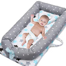 Lounger for Newborn, Newborn Lounger for 0-24 Months, Breathable & Portable Infant Nest - Soft Infant Floor Seat Cover for Travel (Triangle) by TinyTreasures Baby Boutique