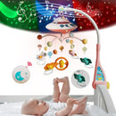 Baby Musical Crib Mobile with Night Lights and Relaxing Music,Hanging Rotating Animals Rattles,Stars Projection,Remote Control,for Boy Girl Newborn Baby Toys（Pink） by TinyTreasures Baby Boutique