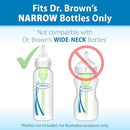 Dr. Brown’s Natural Flow Level 2 Narrow Baby Bottle Silicone Nipple, Medium Flow, 3m+, 100% Silicone Bottle Nipple, 6 Count by TinyTreasures Baby Boutique