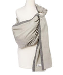 Hip Baby Wrap Ring Sling Baby Carrier for Infants and Toddlers - Beautiful, 100% Soft Cotton Baby Wraps Carrier for Babies 8-35 lbs - Perfect Baby Shower Gifts Moms and Dads - Nursing Cover (Slate) by TinyTreasures Baby Boutique
